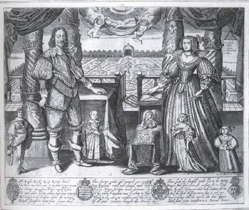 Charles i and Henrietta Maria and their children, unknow artist